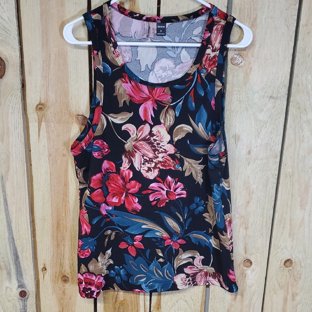 Manfinity ModaGents Mens Floral Print Tank Top Size S (36)